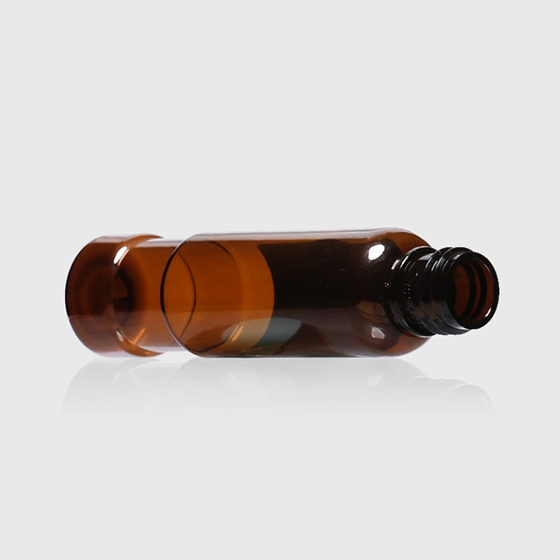 40ml Empty Amber Plastic PET Bottle with Screw Cap