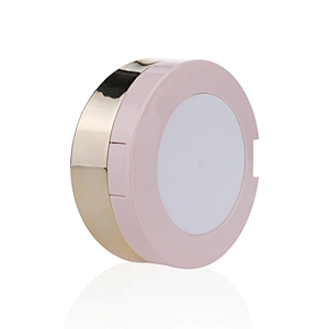 Air Cushion Box Empty Round Pressed Makeup Compact Powder  Foundation Case with Mirror