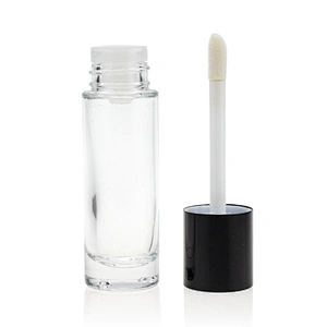 30ml pump/dropper transparent empty round foundation glass bottles for cosmetics