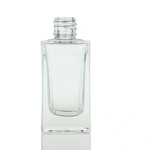35ml glass dropper bottles square shape 18z empty glass bottle with gold cap cosmetic serum dropper bottle wholesale