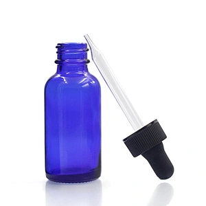 Boston Glass Bottles Massage Oil Glass Dropper Bottle 30ml Blue Body