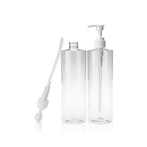 High-quality transparent 500ml Empty Plastic spray bottle  sanitizer bottle with flip top cap