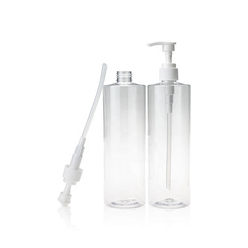 High-quality transparent 500ml Empty Plastic spray bottle  sanitizer bottle with flip top cap