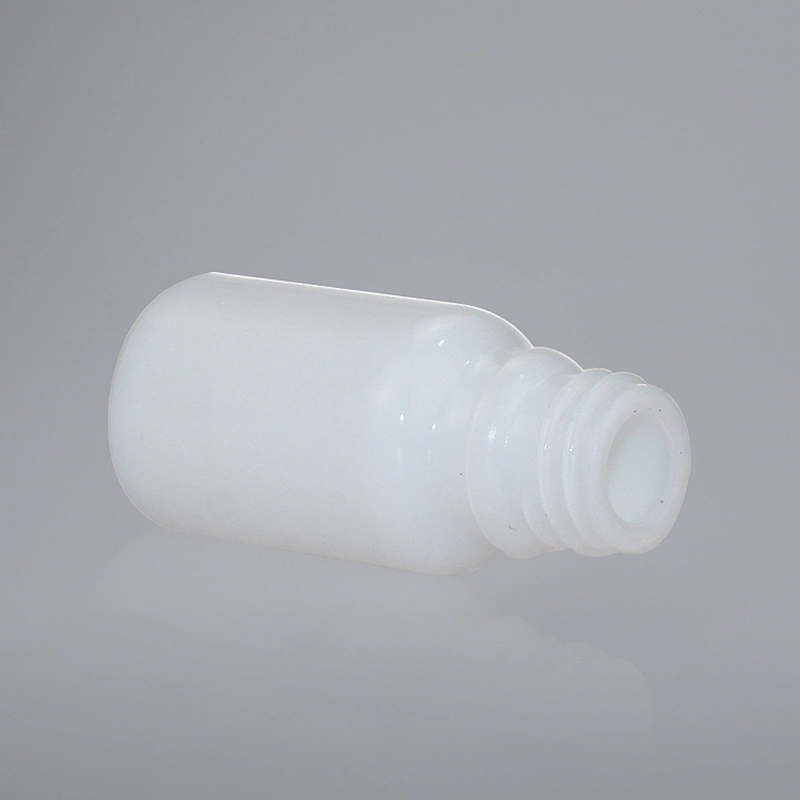 Luxury 10ml Empty Essential Oil Opal White Porcelain Glossy Glass Dropper Bottle With gold Pipettes