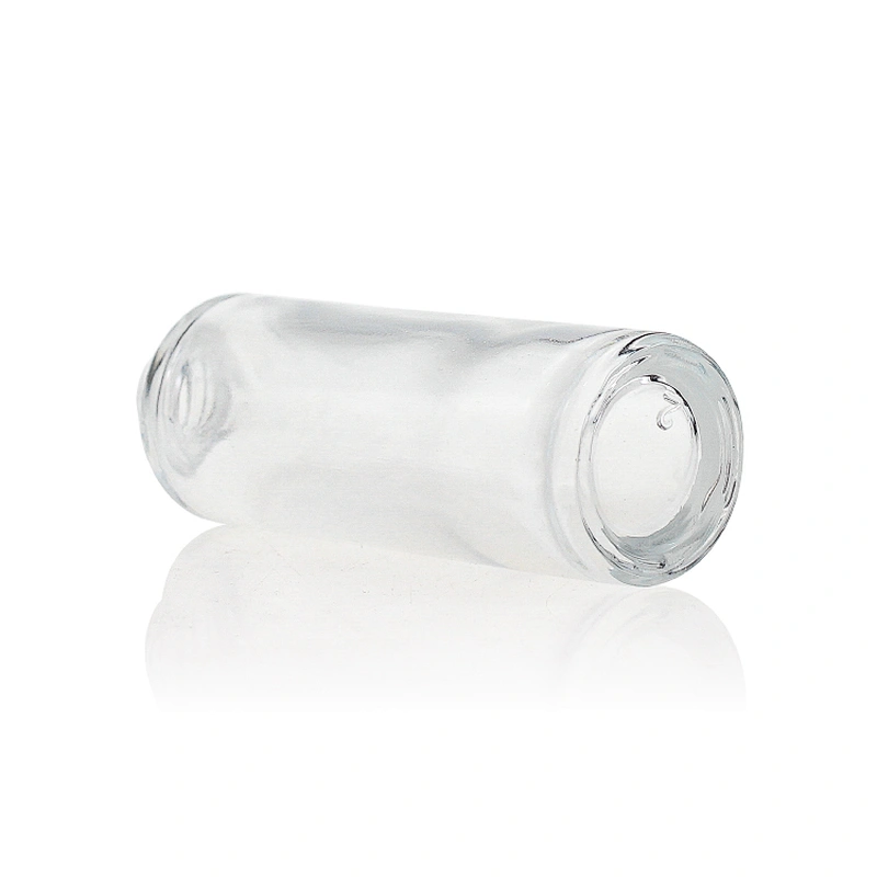 30ml cosmetic packaging clear empty serum pump lotion foundation glass bottle with pump cosmetic boxes wholesale