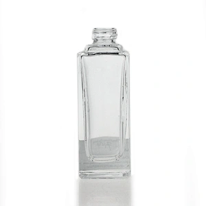 40ml square cosmetic packaging frosted empty serum pump lotion foundation glass bottle with pump