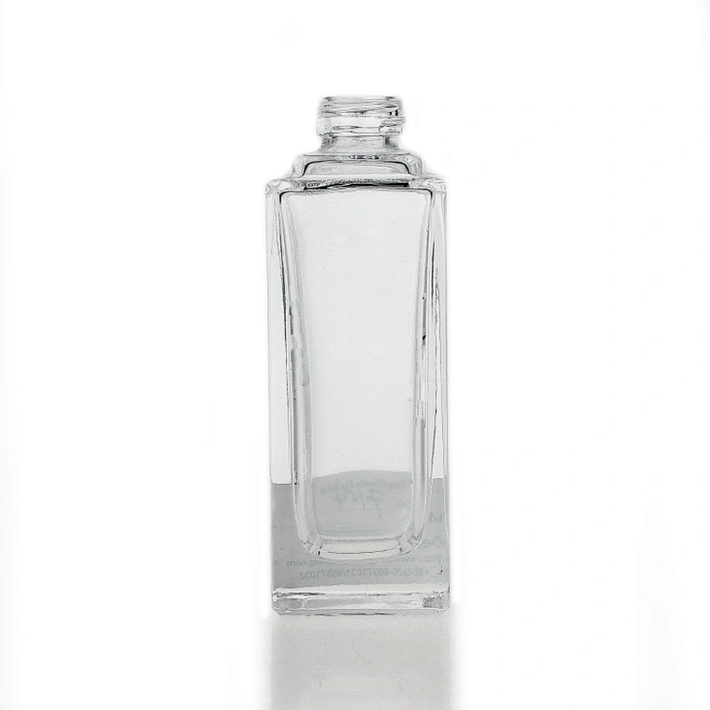 40ml square cosmetic packaging frosted empty serum pump lotion foundation glass bottle with pump