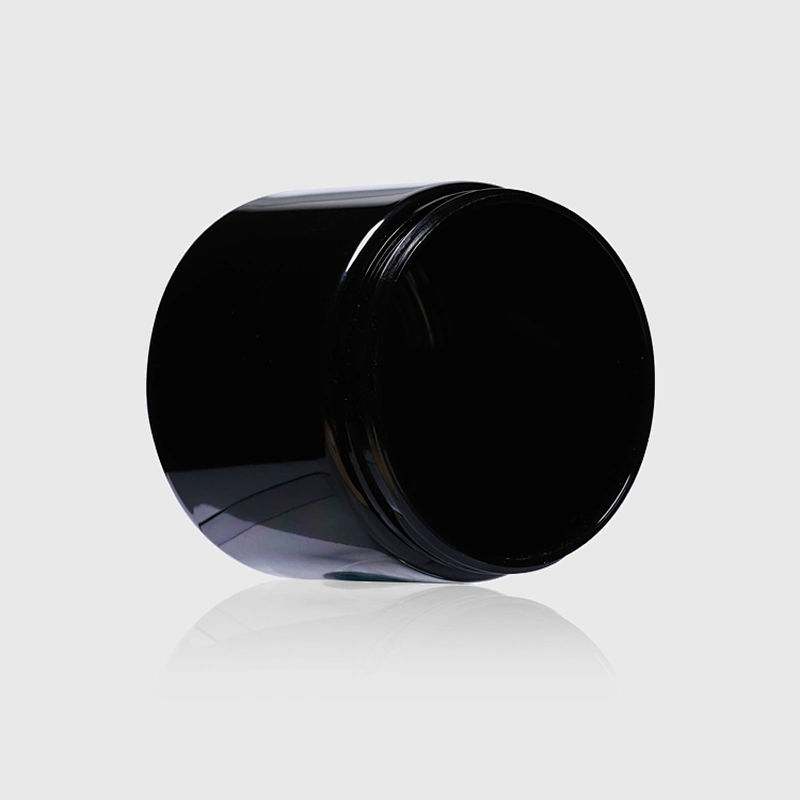 500ml Recycling Plastic PET Black Empty Packaging Jar Containers