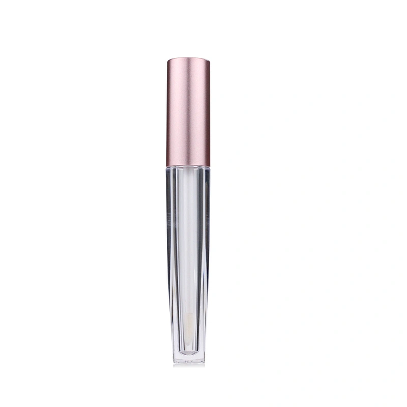 Empty Plastic Cosmetic Packaging Pink Lipgloss Tube Containers with Wands PETG AS Lip Gloss 2ml 10ml OEM Customized