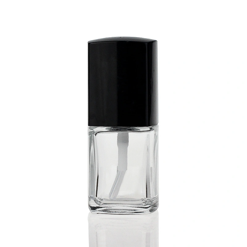 30ml empty square glass serum bottles foundation bottle with treatment black pump with cap for cosmetic packaging