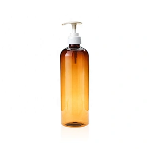Many uses boston round 610ml  with fine mist sprayer pump amber plastic PET bottles