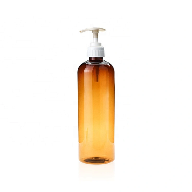Many uses boston round 610ml  with fine mist sprayer pump amber plastic PET bottles