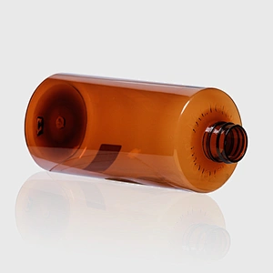 500ml Eco Friendly Amber Empty Plastic PET Bottle Container