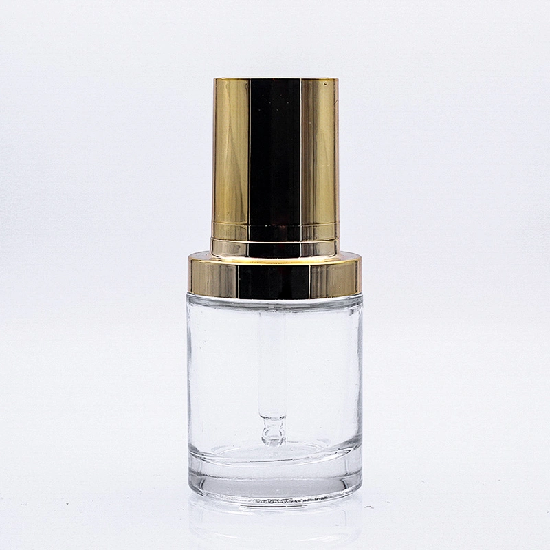 Hot Sale Luxury Cosmetic Serum Oil Container 20ml Transparent Empty Dropper Bottle Supplier