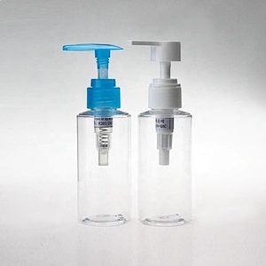 High-quality transparent 120ml Empty Plastic spray bottle  sanitizer bottle with pump