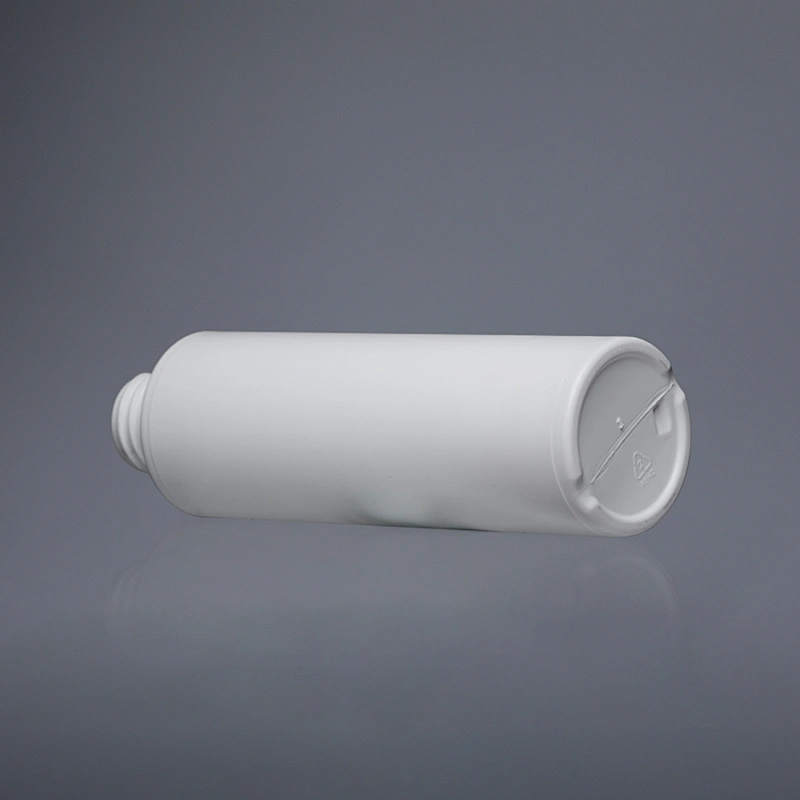 250ml Empty White Plastic PEHD Liquid Soap Bottle with Screw Cap