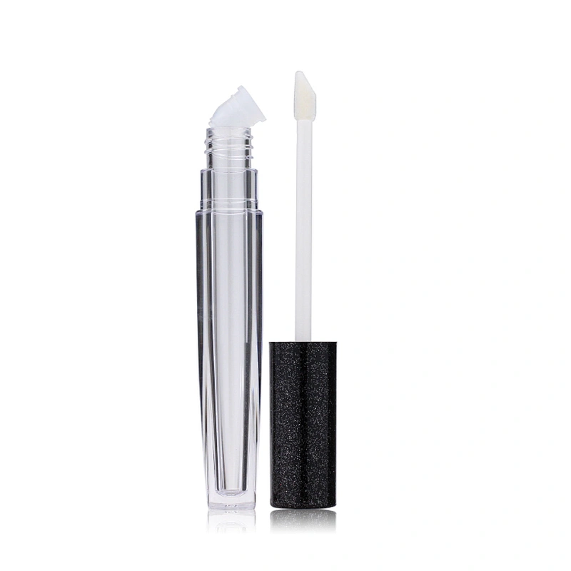 Empty Plastic Cosmetic Packaging Pink Lipgloss Tube Containers with Wands PETG AS Lip Gloss 2ml 10ml OEM Customized