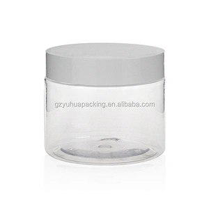 120ml transperate  pet cream and food jar container with black and white lid
