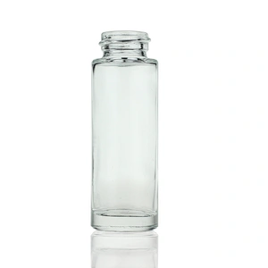 Wholesale 18ml Empty Clear Beauty Skin Care Cream Cosmetic Packaging Glass Serum Bottle Dropper Body Care Rubber Dropper