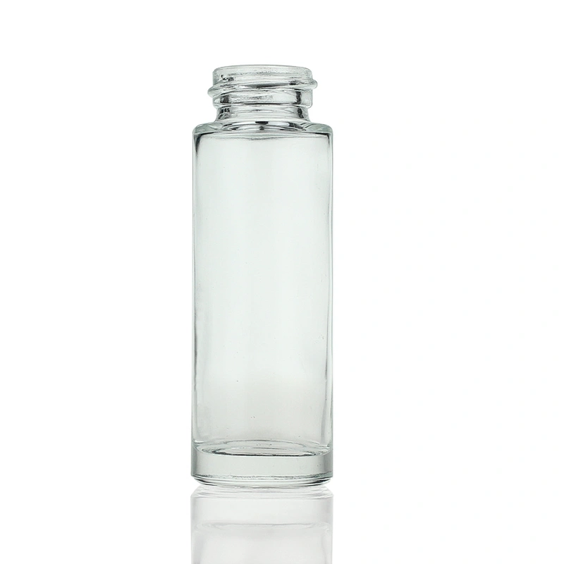 Wholesale 18ml Empty Clear Beauty Skin Care Cream Cosmetic Packaging Glass Serum Bottle Dropper Body Care Rubber Dropper