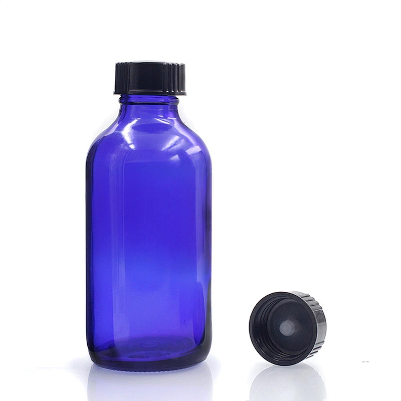 Boston Glass Bottles Massage Oil Glass Dropper Bottle 240ml Blue Body