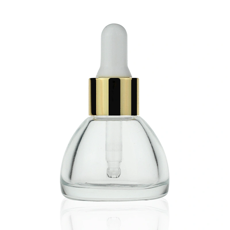 20ml Thick Wall Glass Fancy Serum Dropper Bottle Cosmetic Face Serum Packaging Bottle Cosmetic Oil Glass Bottle