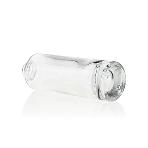 30ml empty  glass serum bottles foundation bottle  electroplate gold pump with cap for cosmetic packaging
