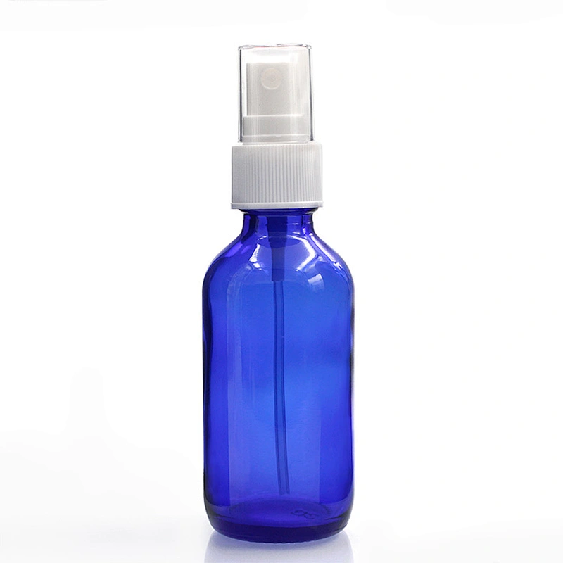 Boston Glass Bottles Massage Oil Glass Dropper Bottle 60 ml Blue Body