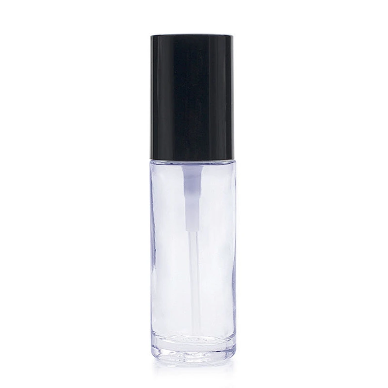 High quality cosmetic packaging 30ml 1oz lotion foundation liquid makeup glass pump bottle