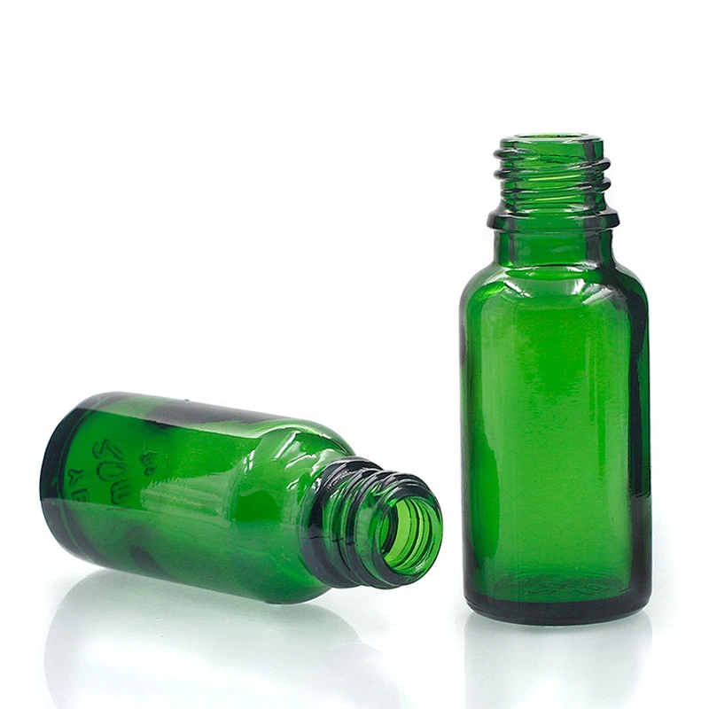 20ml Cosmetic Container green color Essential Oil Glass Dropper Bottle  Manufacturers hot sale low price