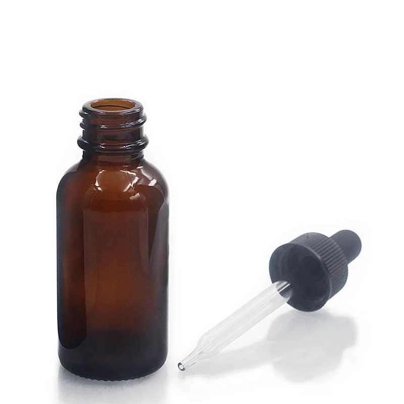 Boston Glass Bottles Massage Oil Glass Dropper Bottle 60ml Amber Body