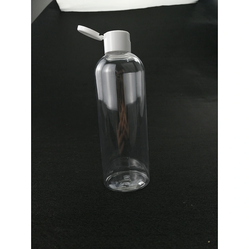 New product 250ml Empty pet plastic bottle hand sanitizer bottle transparent pump bottle