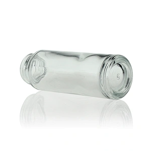 Wholesale 18ml Empty Clear Beauty Skin Care Cream Cosmetic Packaging Glass Serum Bottle Dropper Body Care Rubber Dropper