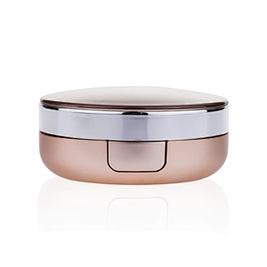 high quality compact foundation case empty round pressed pink compact powder case with mirror