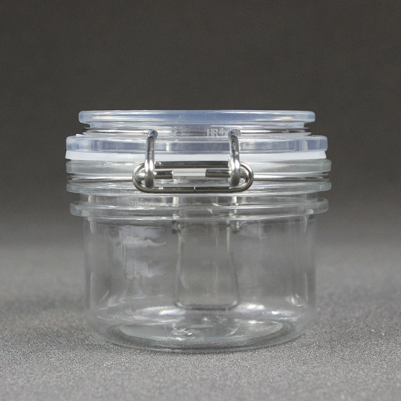 120ml skin care cream lotion cosmetic customized Plastic kilner clip top seal lock jar
