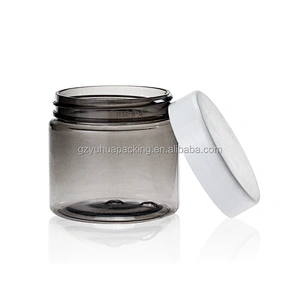 60ml Recycling Plastic PET Gray Empty Packaging Cosmetic and Food Jar