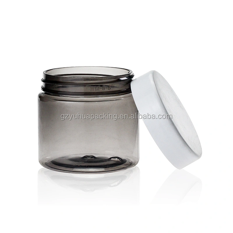 60ml Recycling Plastic PET Gray Empty Packaging Cosmetic and Food Jar