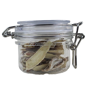 Spot airtight PET 120g  unbreakable smooth body pyramid clip top jar for body Scrub skin care cream/ canned food