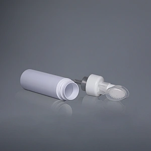 250ml Empty White Plastic Pump Sprayer Bottle with Brush
