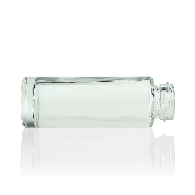 Wholesale 18ml Empty Clear Beauty Skin Care Cream Cosmetic Packaging Glass Serum Bottle Dropper Body Care Rubber Dropper