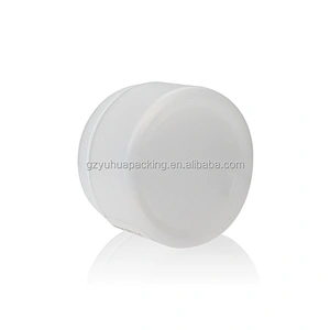 150ml White PET plastic bottle for cosmetic and food candy with black lids