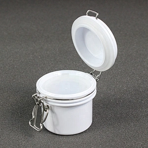 Hot Style small skin care cream lotion cosmetic customized Plastic kilner clip top seal lock jar