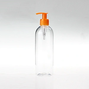 480ml Recycling Clear Empty Plastic PET Lotion Shampoo Bottle Packing