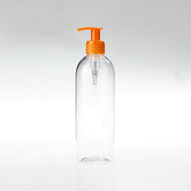 480ml Recycling Clear Empty Plastic PET Lotion Shampoo Bottle Packing