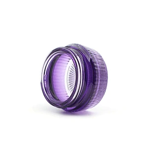 Clear Purple  Glass jar  30g  50g Custom Color   Face Cream Jars Container Manufacturers Cosmetic Packaging Set for Skin Jar