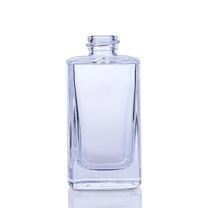 Luxury packaging 30ml frosted empty square bottle liquid makeup glass foundation bottle with Dropper pump