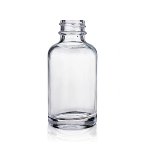 Classical Custom Cosmetic Packaging 30ml Serum Clear Glass Cosmetic Dropper Bottle for Serum Essential Oil