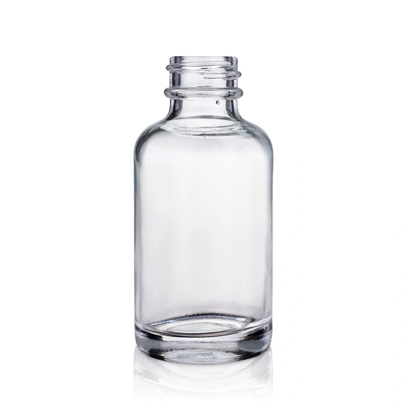 Classical Custom Cosmetic Packaging 30ml Serum Clear Glass Cosmetic Dropper Bottle for Serum Essential Oil