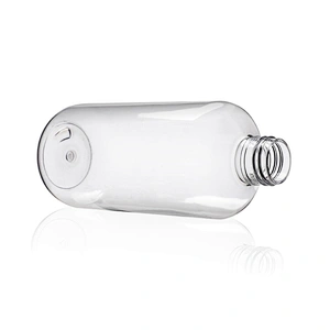 High end boston round 300ml Empty Plastic PET Bottle Pump Sanitizer sprayer High Capacity Clear plastic bottles OEM manufactory
