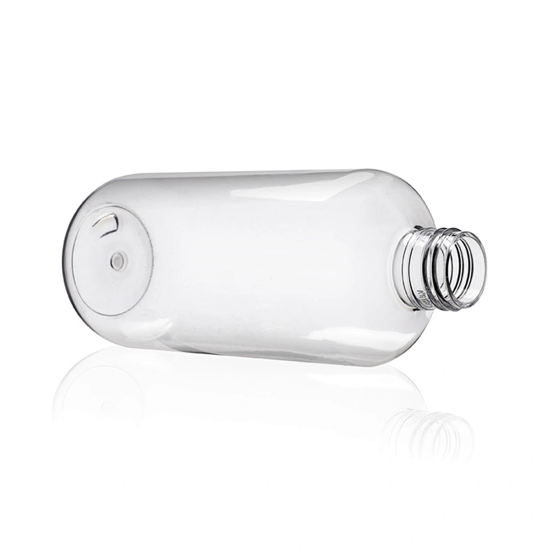 High end boston round 300ml Empty Plastic PET Bottle Pump Sanitizer sprayer High Capacity Clear plastic bottles OEM manufactory